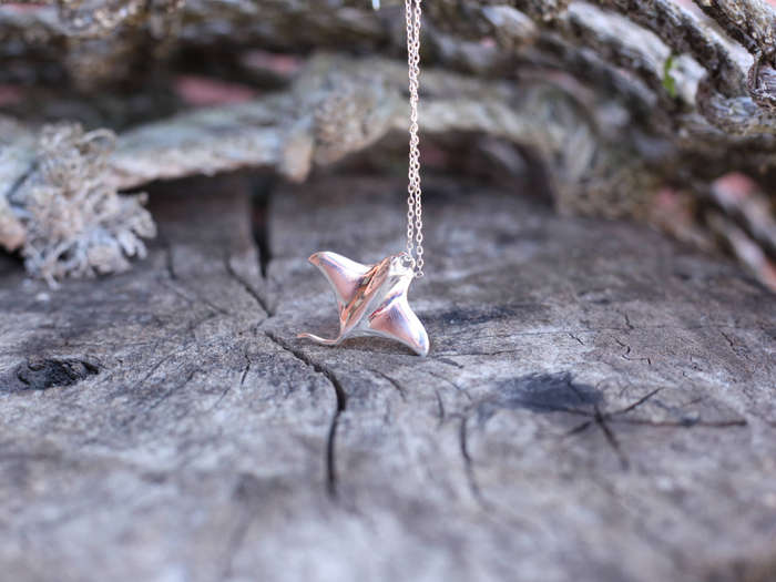 Natuna Silver Manta Ray Necklace