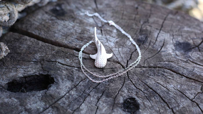 Oslob Silver Whale Shark Necklace