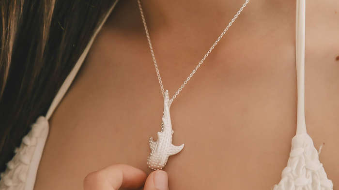 Oslob Silver Whale Shark Necklace