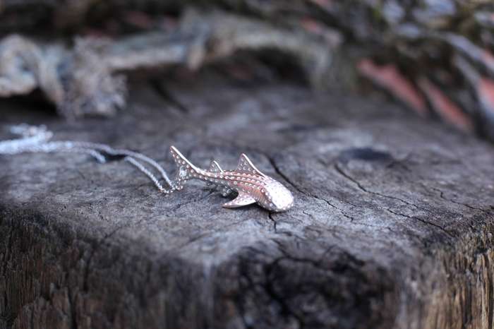 Oslob Silver Whale Shark Necklace