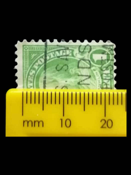 Rare 1921 Franklin 1¢ Green Stamp  Scott #525 Variant