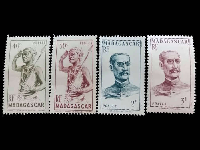 Madagascar 1948 - Set of 4 Stamps - Mint Hinged