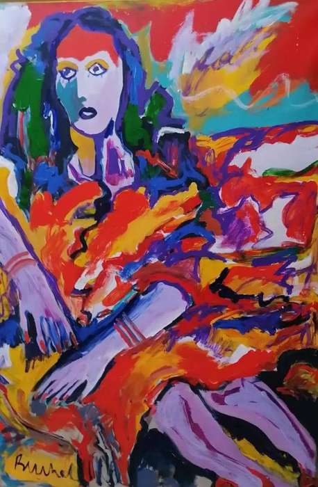 Elwin Buchel Painting Marina No. 1 990mm x 1400mm Framed