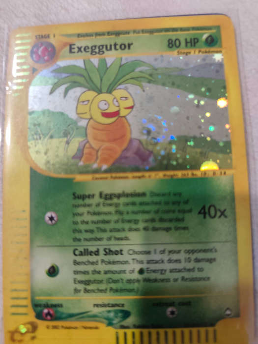 Pokémon TCG | Exeggutor Holo | Aquapolis Set 2003 | #H10/H32 | Near Mint | Vintage Collectible