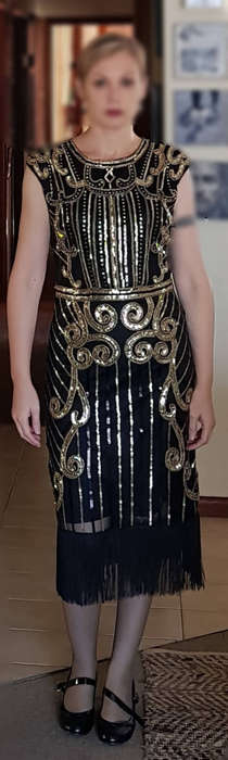 Sequined flapper dress
