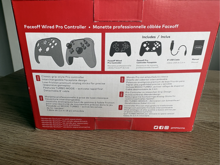 Nintedo switch wired pro controller