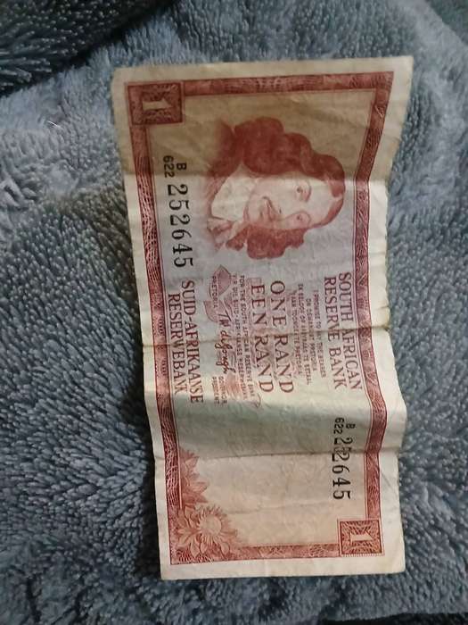 Old South African 1 rand note