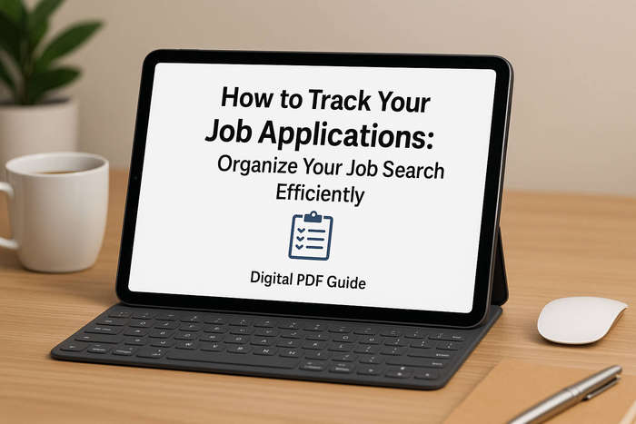 How to Track Your Job Applications  Organize Your Job Search Efficiently (Digital PDF Guide)