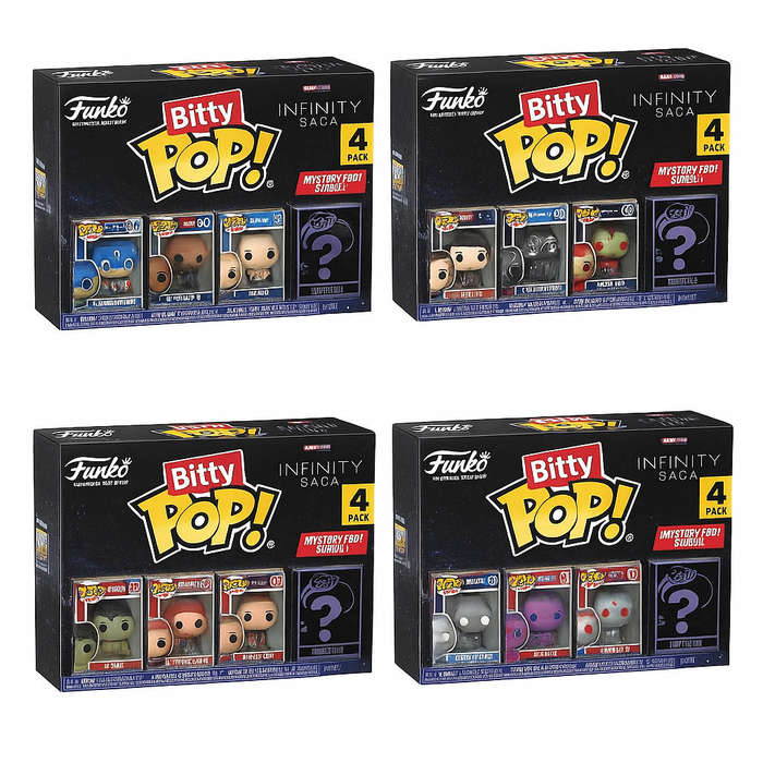 Funko Bitty Pop! Marvel Studios: The Infinity Saga Complete 4 pack