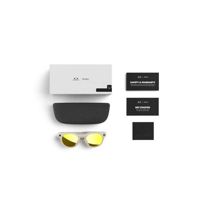 Oakley Meta HSTN Limited Edition AI Smart Glasses  Warm Grey Frame with Prizm24K Polarized Lenses