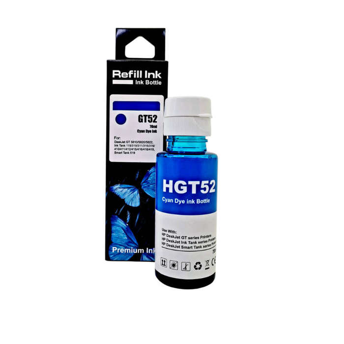 Compatible GT52 Cyan Ink Bottle