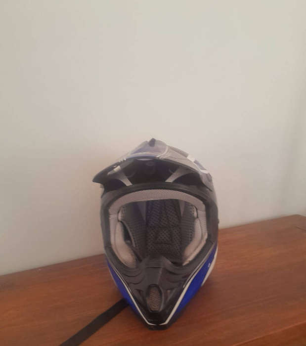 Premium Blue Vega Motocross Helmet  Pro-Level Safety & Style!