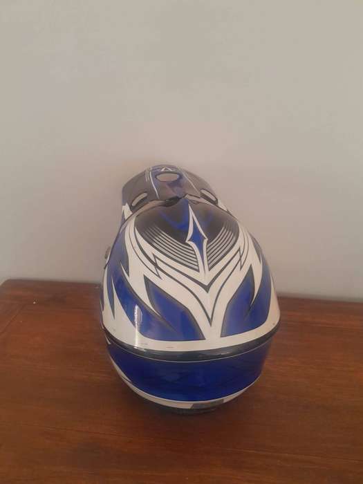 Premium Blue Vega Motocross Helmet  Pro-Level Safety & Style!