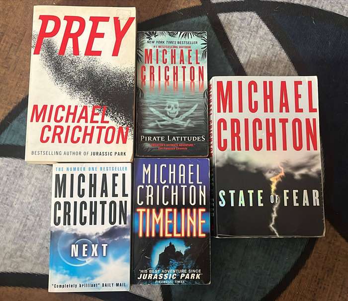 Micheal Crichton - 5 Books (Prey,Pirate Latitues,State of Fear,Next,Timeline)