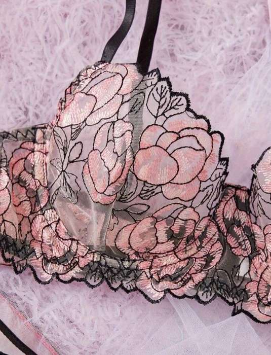 Pink lingerie set