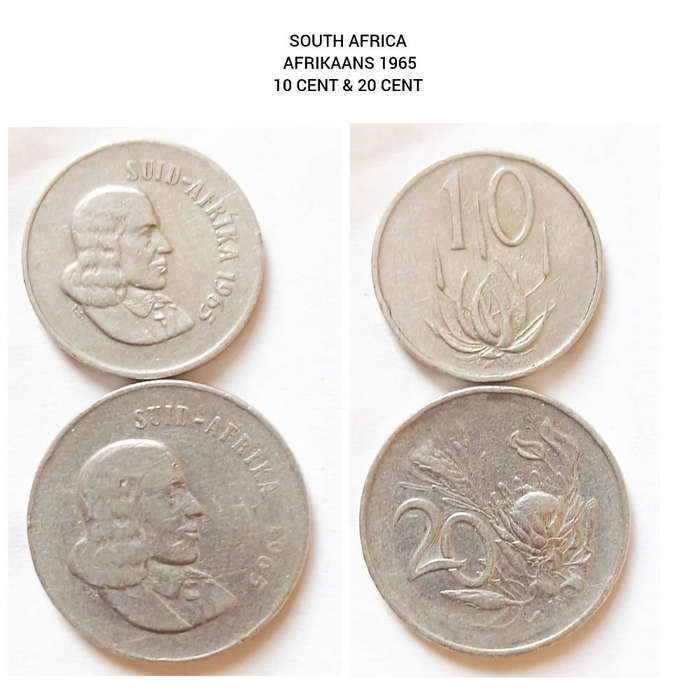 RSA: 1965 AFRIKAANS 10 & 20 CENT