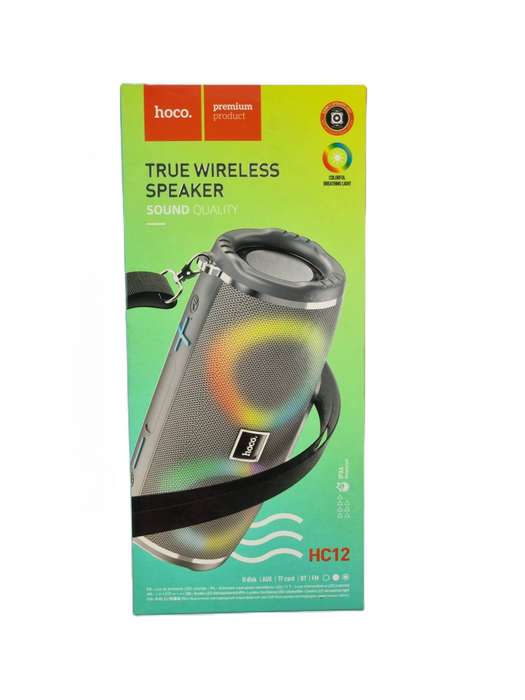 Wireless Portable Speaker HOCO HC12 Bluetooth 5.0 IPX4 Outdoor- Grey