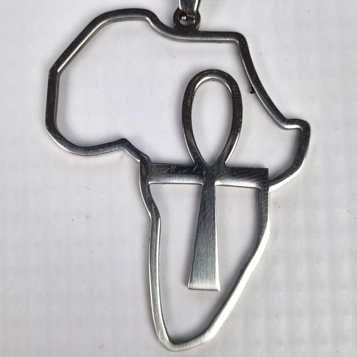 Stainless Steel Pendant Necklace - Egyptian Ankh