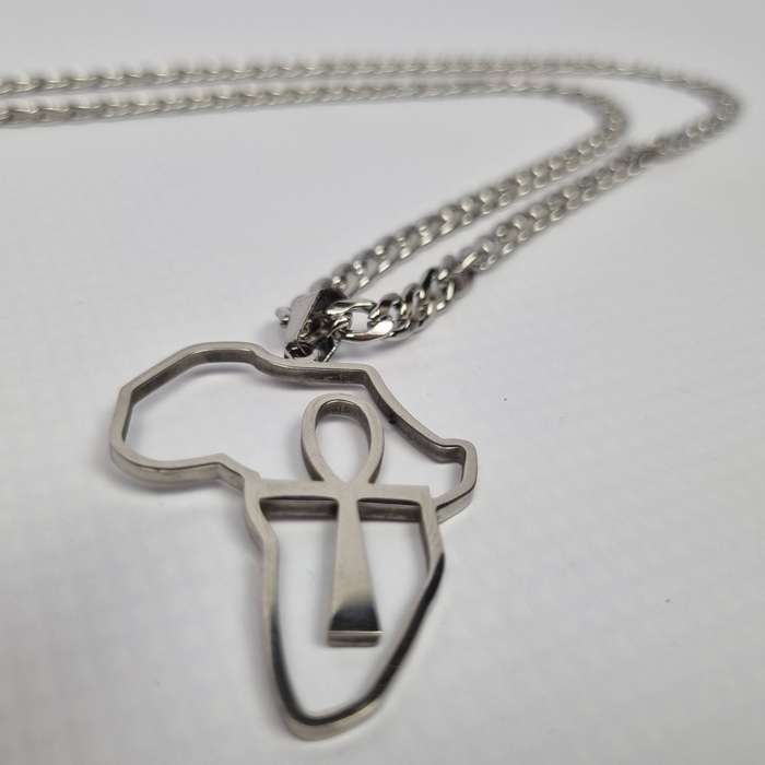 Stainless Steel Pendant Necklace - Egyptian Ankh
