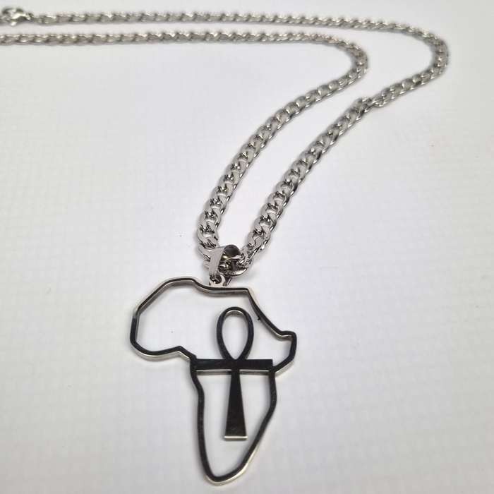 Stainless Steel Pendant Necklace - Egyptian Ankh