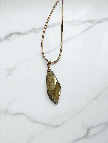 Unique Nugget Pendant Necklace on a simple yet stylish cord.