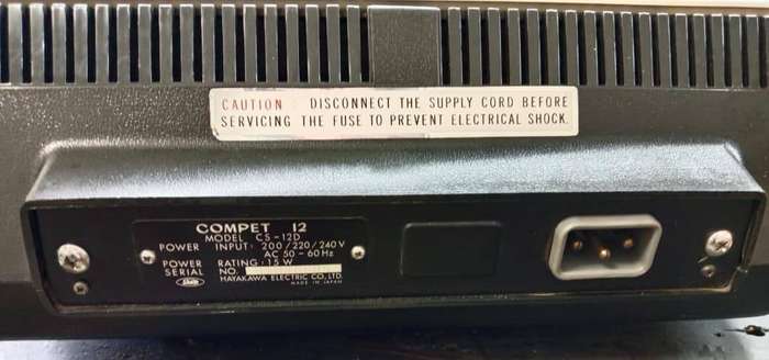 Sharp Compet 12 CS-12D Vintage Calculator
