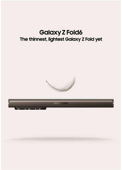 Samsung Galaxy Z Fold 6 5G (Dual Sim) 512GB Silver Shadow