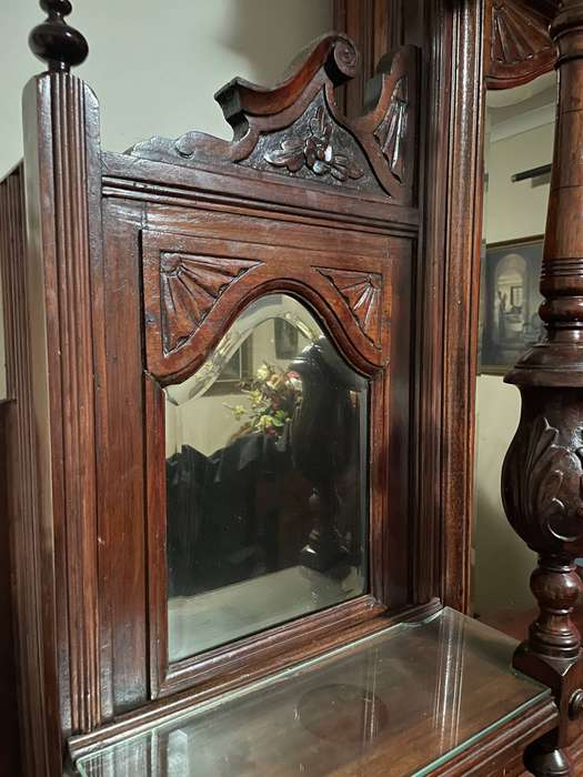 Antique Jacobean Furniture Collection  Buffet Table + Dark Oak Dining Set