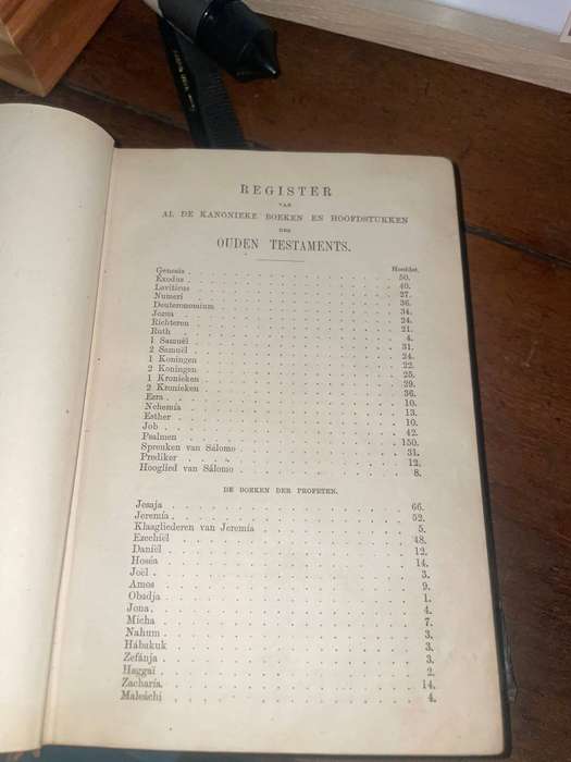 Antique Dutch Pocket Hymn Book & Family Bible  1893