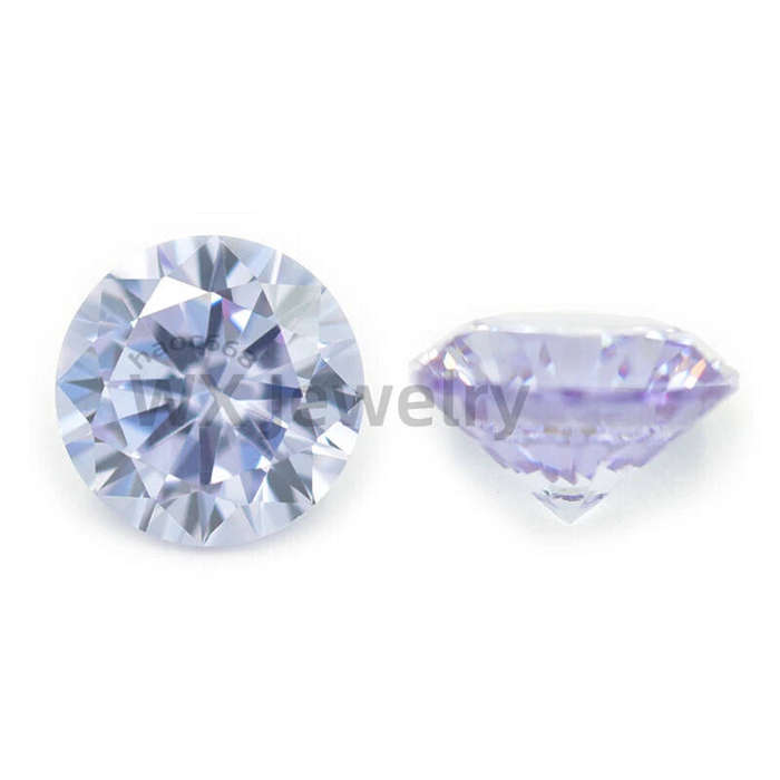 Round Cut Lavender Lot 68 Loose cubic zirconia AAAAA CZ stone Quality