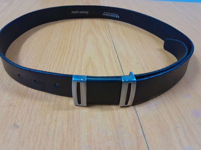 BLACK GENUINE LEATHER BELT