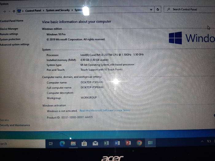 Acer Aspire V5 - i3 2nd Gen for Spares or Repair