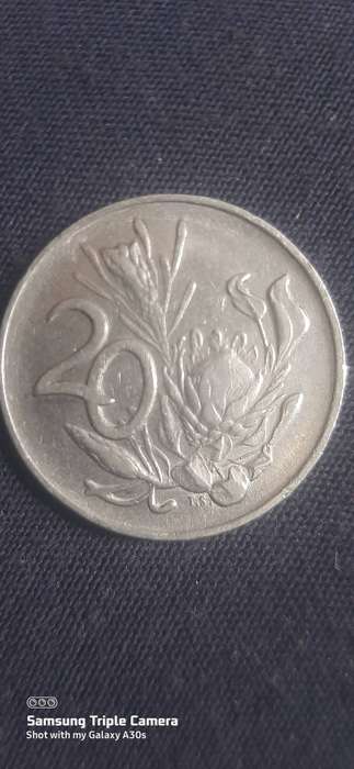 1978 South African 20 cent coin