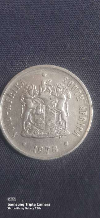 1978 South African 20 cent coin