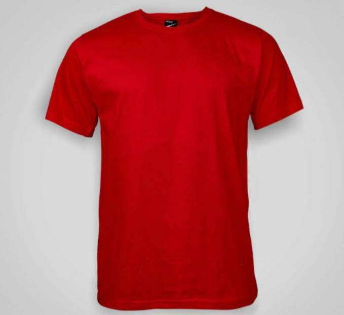 Red plain t shirt