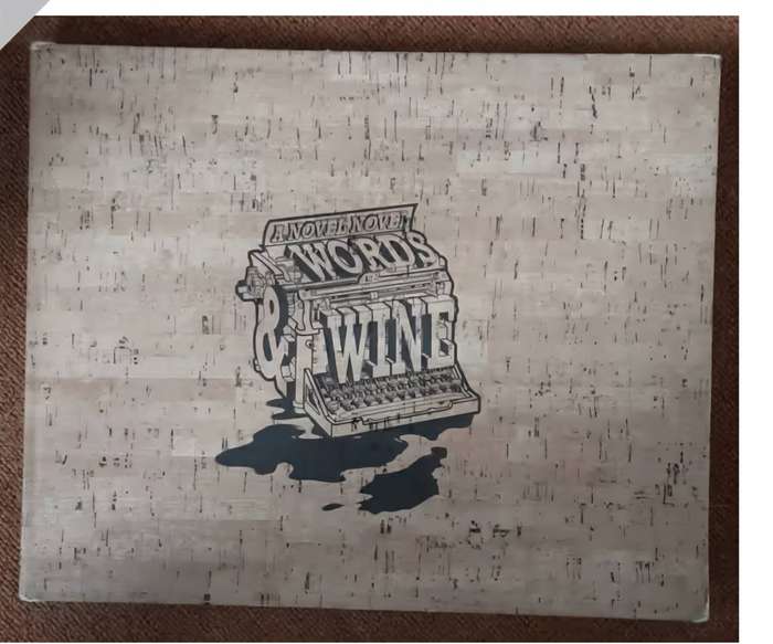 A Novel Novel Words & Wine, the first book printed in wine by Spar Tops **limited edition **