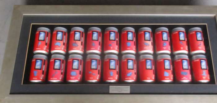 FRAMED IRB RUGBY WORLD CUP 2003 COCA COLA CAN SERIES