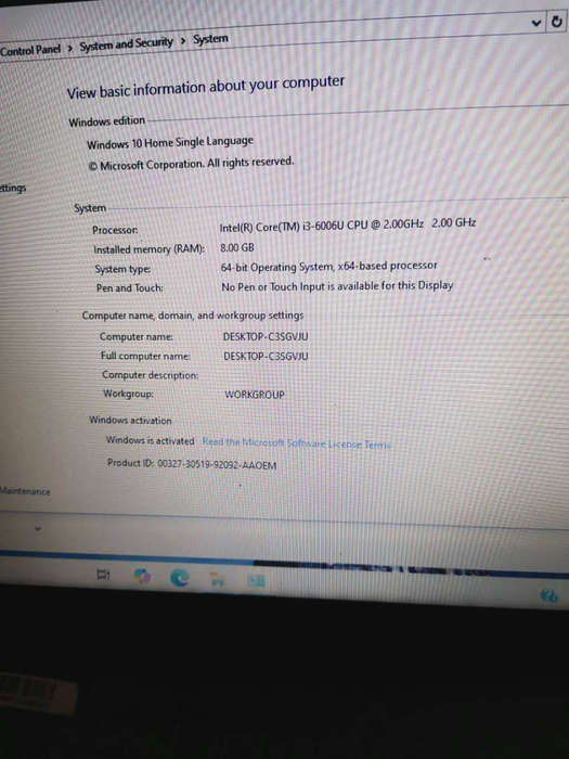 Hp core i3 6th gen laptop