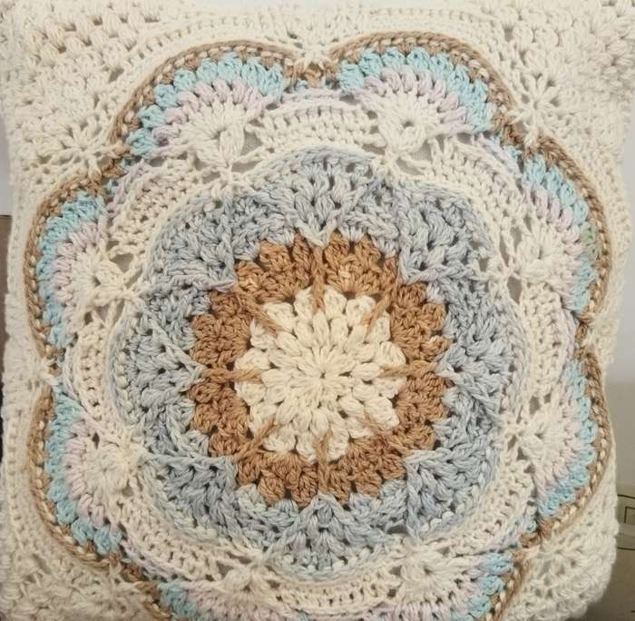 Hand Crochet Cushion with Inner