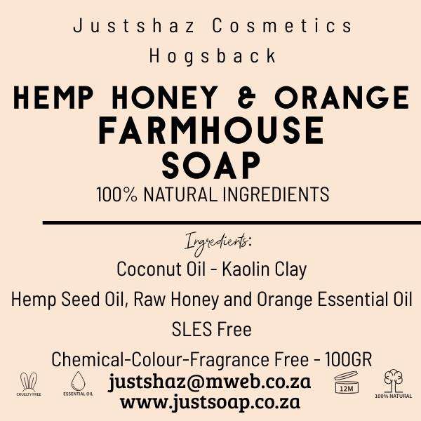 HEMPSEED AND HONEY ORANGE FARMHOUSE SOAP