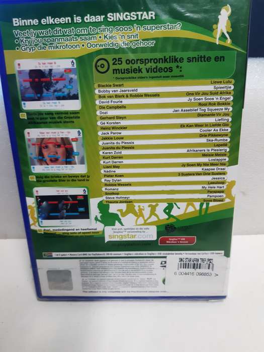Singstar Afrikaanse Treffers factory sealed (Ps2)