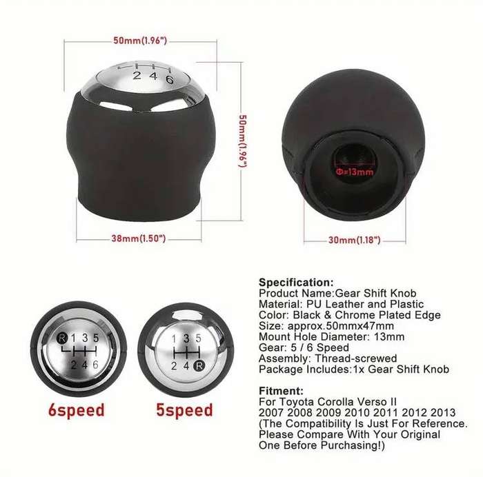 Toyota Gear Knob - 5spd Black