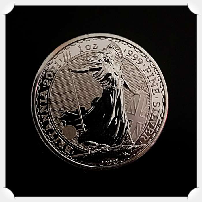 BRITANNIA 1OZ Fine Silver Coin - 99.9 Ag - Silver Bullion - 2021 Mintage - Uncirculated Condition