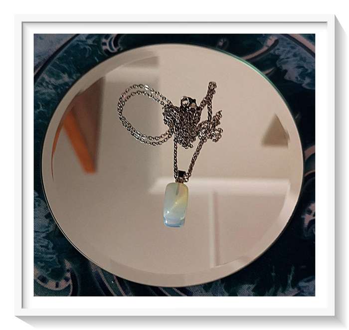 Fine Rectangular Cube Shaped Moonstone Necklace for the Perfectly Refined Girl