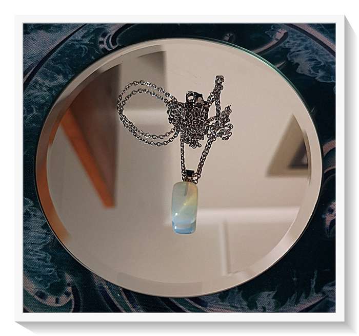Fine Rectangular Cube Shaped Moonstone Necklace for the Perfectly Refined Girl