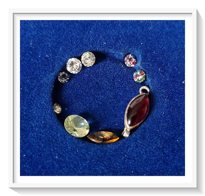 SemiPrecious Stones for Designing Rings or Simply for the Collector - Green Peridot, Rhinestones*
