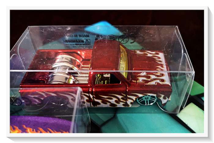 Three Boxed Drag Racing Toy Cars Flaming Metal 1.64 Miniature Toy Cars - Like New*