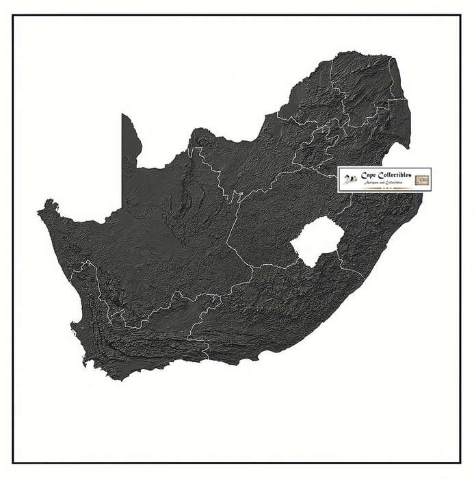 South Africa Relief Map Digital Download For Vinyl Decal Print for Vehicles