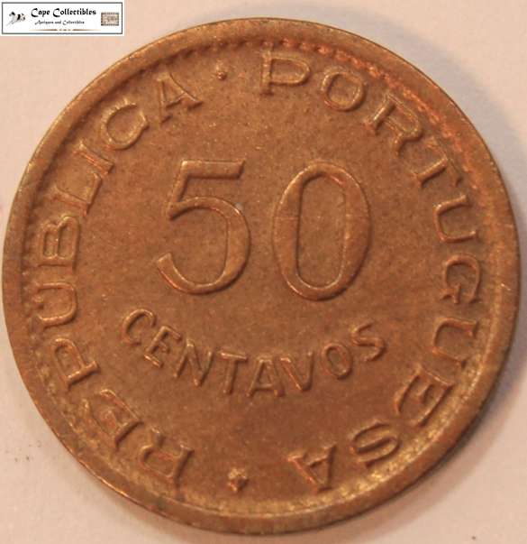 Angola 50 Centavos 1954 Coin Circulated