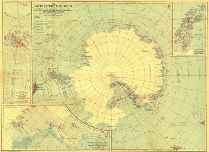 The National Geographic Society Antarctic Regions 1932 Digital Maps Digital Download